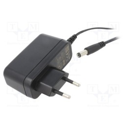 1 pcs x XP POWER - VEL12US120-EU-JA - Power supply: switched-mode, plug, 12VDC, 1A, 12W, Plug: EU, 83%
