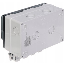 230v double socket, surface-mounted, external, hermetic, IP66