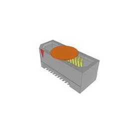 1 pcs : ERF8-010-05.0-S-DV-K-TR - Board to Board & Mezzanine Connectors 0.80 mm Edge Rate Rugged High Speed Socket, Shielded