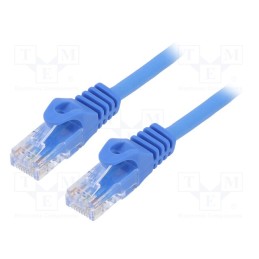 1 pcs x GEMBIRD - PP6U-3M/B - Patch cord, U/UTP, 6, stranded, CCA, PVC, blue, 3m, 26AWG, Cablexpert