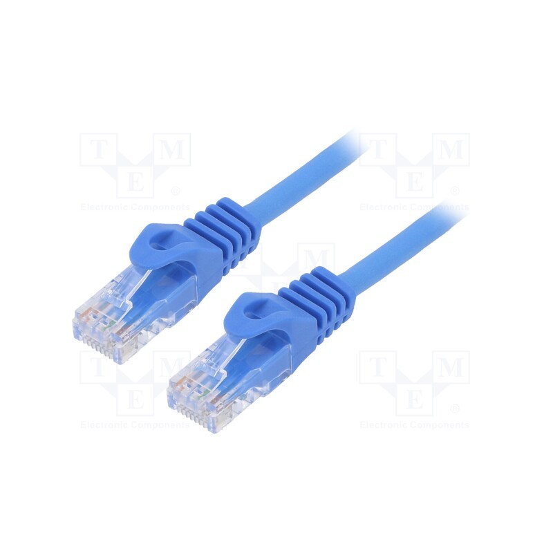 1 pcs x GEMBIRD - PP6U-3M/B - Patch cord, U/UTP, 6, stranded, CCA, PVC, blue, 3m, 26AWG, Cablexpert