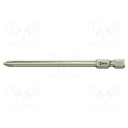 1 pcs x WERA - 5071081001 - Screwdriver bit, Phillips, PH1, Overall len: 89mm