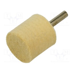 1 pcs x ABRA BETA - 1236160 - Grinding pin, for polishing metals, felt, with lever