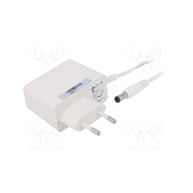 1 pcs x POS - POSC12100A-WH25 - Power supply: switched-mode, plug, 12VDC, 1A, 12W, Plug: EU, 82.96%