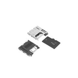 1 pcs : 2908-05WB-MG - Memory Card Connectors MICROSD 8P P/P SMT POLARIZED