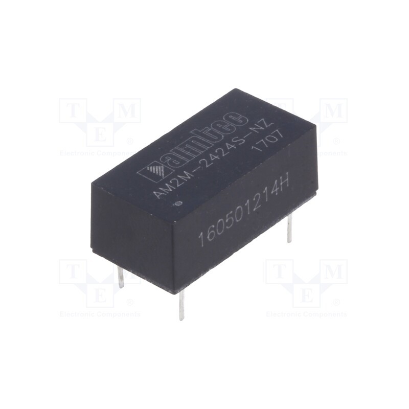 1 pcs x AIMTEC - AM2M-2424S-NZ - Converter: DC/DC, 2W, Uin: 21.6÷26.4V, Uout: 24VDC, Iout: 83mA, DIP14
