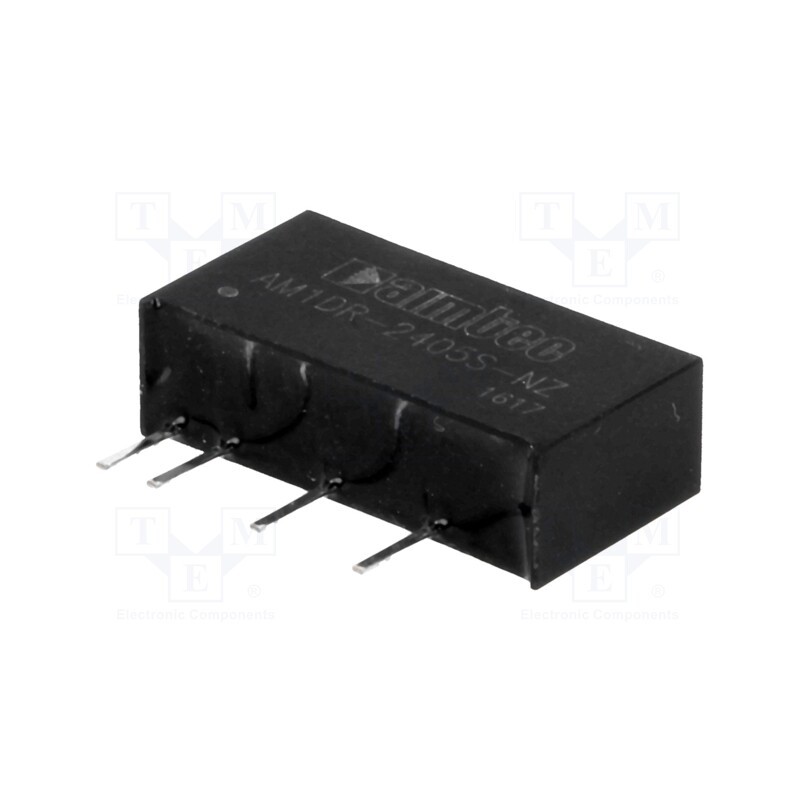 1 pcs x AIMTEC - AM1DR-2405S-NZ - Converter: DC/DC, 1W, Uin: 22.8÷25.2V, Uout: 5VDC, Iout: 200mA, SIP7
