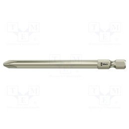 1 pcs x WERA - 5071082001 - Screwdriver bit, Phillips, PH2, Overall len: 89mm