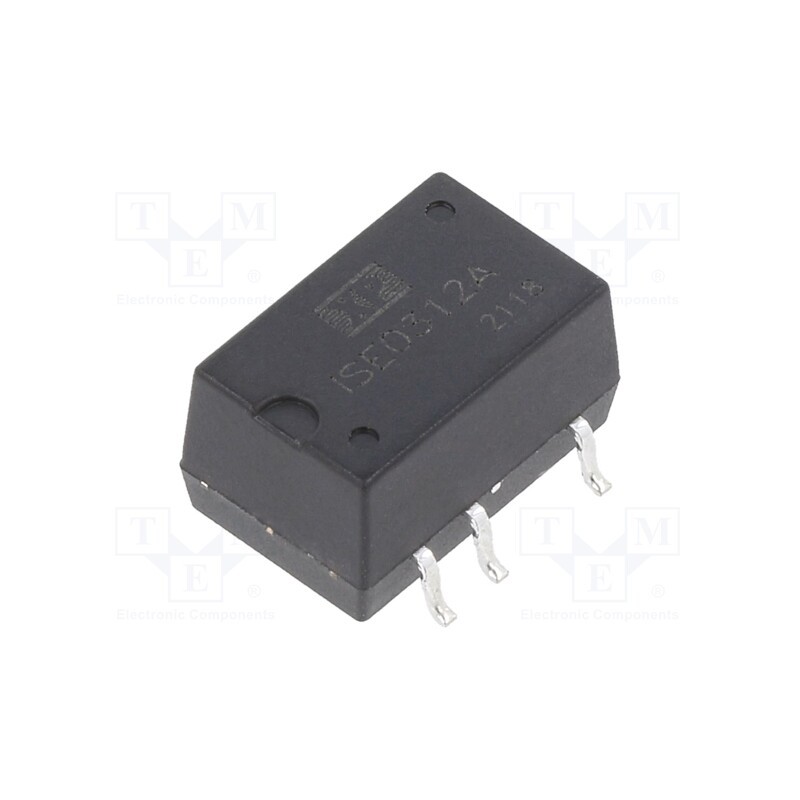 1 pcs x XP POWER - ISE0312A - Converter: DC/DC, 1W, Uin: 2.97÷3.63V, Uout: 12VDC, Iout: 84mA, SMD