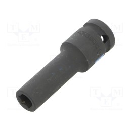 1 pcs x KING TONY - 443510M - Socket, 6-angles,socket spanner,impact, HEX 10mm, 1/2', 80mm