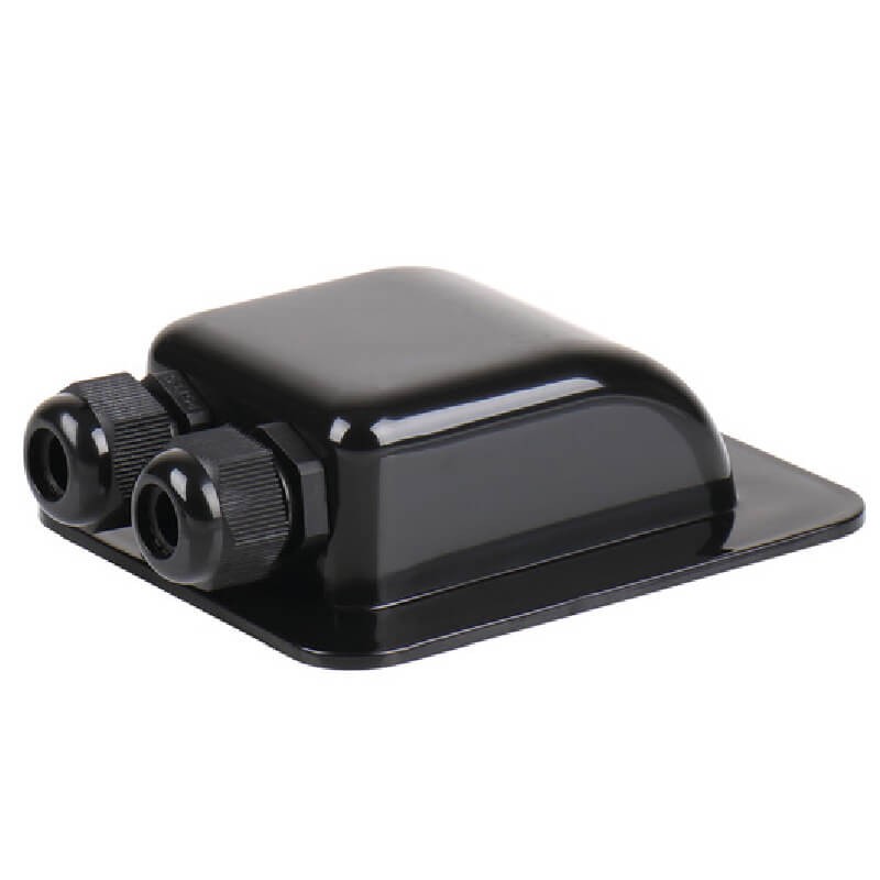 Roof grommet for 2 solar cables