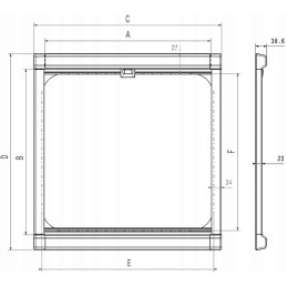 Dometic db1r window blind with mosquito net 118x63 cm