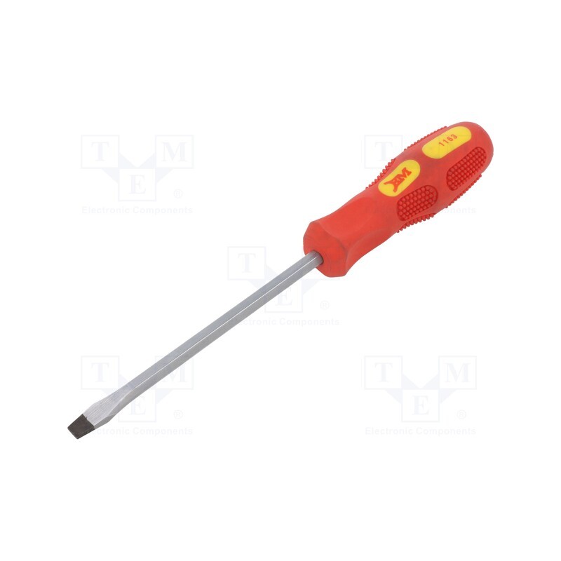 1 pcs x BM GROUP - BM1163 - Screwdriver, slot, for impact, SL 8, Blade length: 150mm