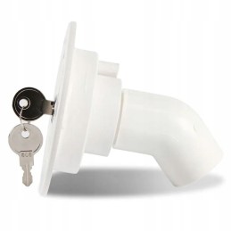 Filling clean drinking water into the camper with a Polish key