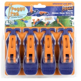 Peggy peg clamp set, crocodile peggy, 4 pcs
