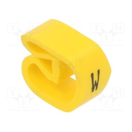 1 pcg x PARTEX - PA-30006AV40.W - Markers, Marking: W, 8÷16mm, PVC, yellow, -30÷60°C, leaded, PA-3