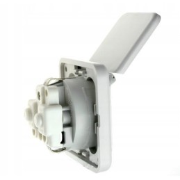 Internal electrical socket 230v 6x6 cm gray