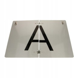 Warning sign and broken cargoparts cargo