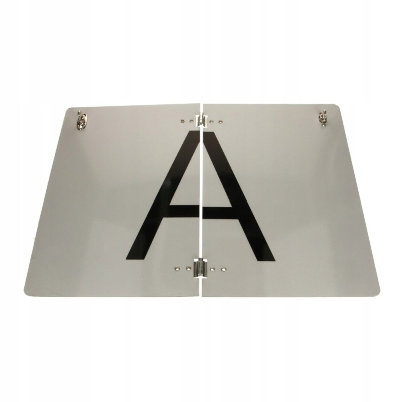 Warning sign and broken cargoparts cargo