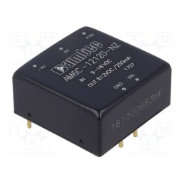 1 pcs x AIMTEC - AM6C-1212D-NZ - Converter: DC/DC, 6W, Uin: 9÷18V, Uout: 12VDC, Uout2: -12VDC, 1'x1'