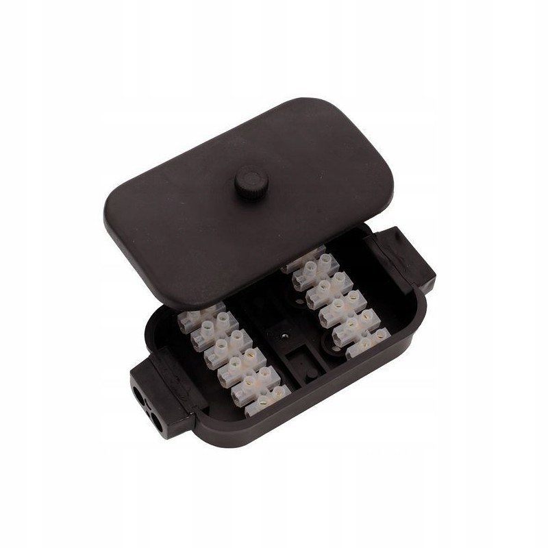 Trailer electrical box box with 12 connectors