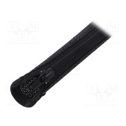 1 pcs x LOGILINK - KAB0046 - Braid, polyester, black, -50÷150°C, L: 1m, Features: multi use