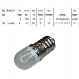 E14 LED bulb, camper, yacht, 12v 24v, warm white