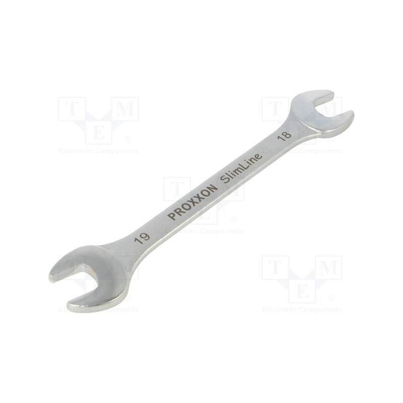1 pcs x PROXXON - 23846 - Wrench, spanner, 18mm,19mm, Chrom-vanadium steel, SlimLine