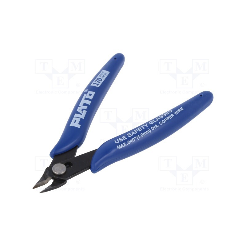 1 pcs x PLATO - 170 - Pliers, side,cutting, 130mm, with side face