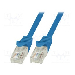1 pcs x LOGILINK - CP2046U - Patch cord, U/UTP, 6, stranded, CCA, PVC, blue, 1.5m, 24AWG