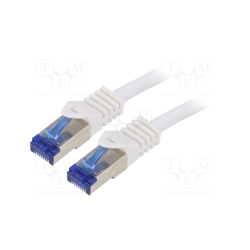 1 pcs x LOGILINK - C6A071S - Patch cord, S/FTP, 6a, stranded, Cu, LSZH, white, 5m, 26AWG, -20÷75°C