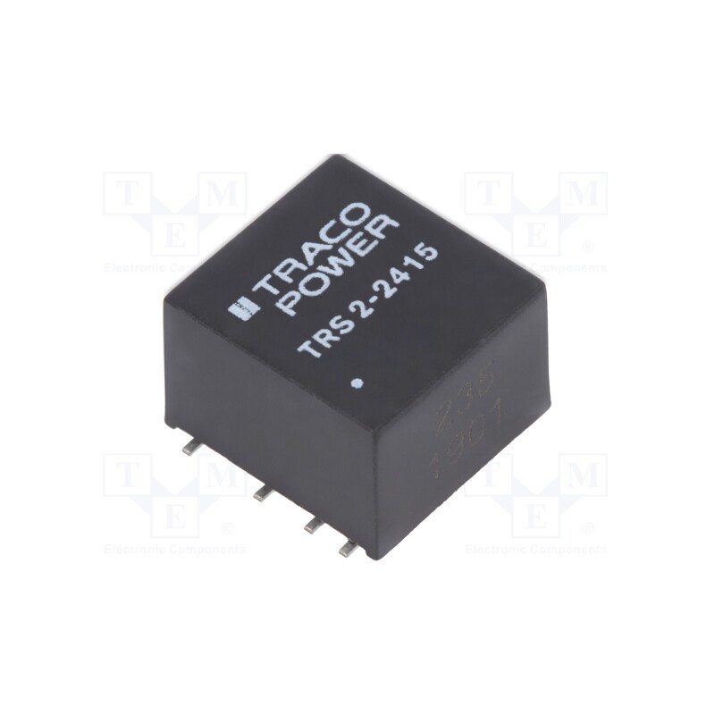 1 pcs x TRACO POWER - TRS 2-2415 - Converter: DC/DC, 2W, Uin: 18÷36V, Uout: 24VDC, Iout: 83mA, SMD, TRS 2