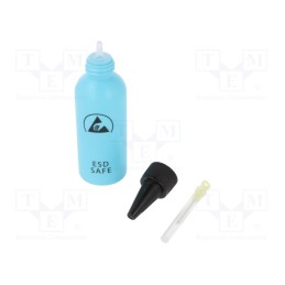 1 pcs x STATICTEC - STW3312 - Dosing bottles, 60ml, ESD, blue, Size: 20, Equipment: needle