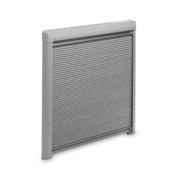 Blackout cassette roller blind with mosquito net 685x700