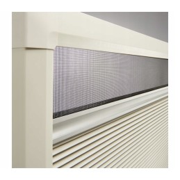 Blackout cassette roller blind with mosquito net 685x700