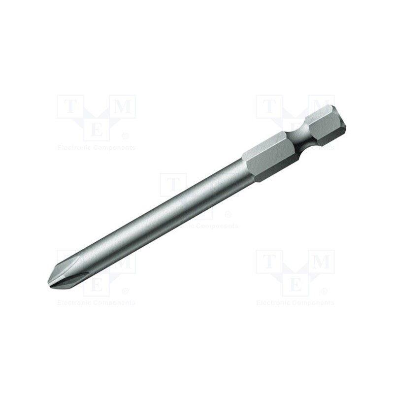 1 pcs x WERA - 5059780001 - Screwdriver bit, Phillips, PH2, Overall len: 110mm