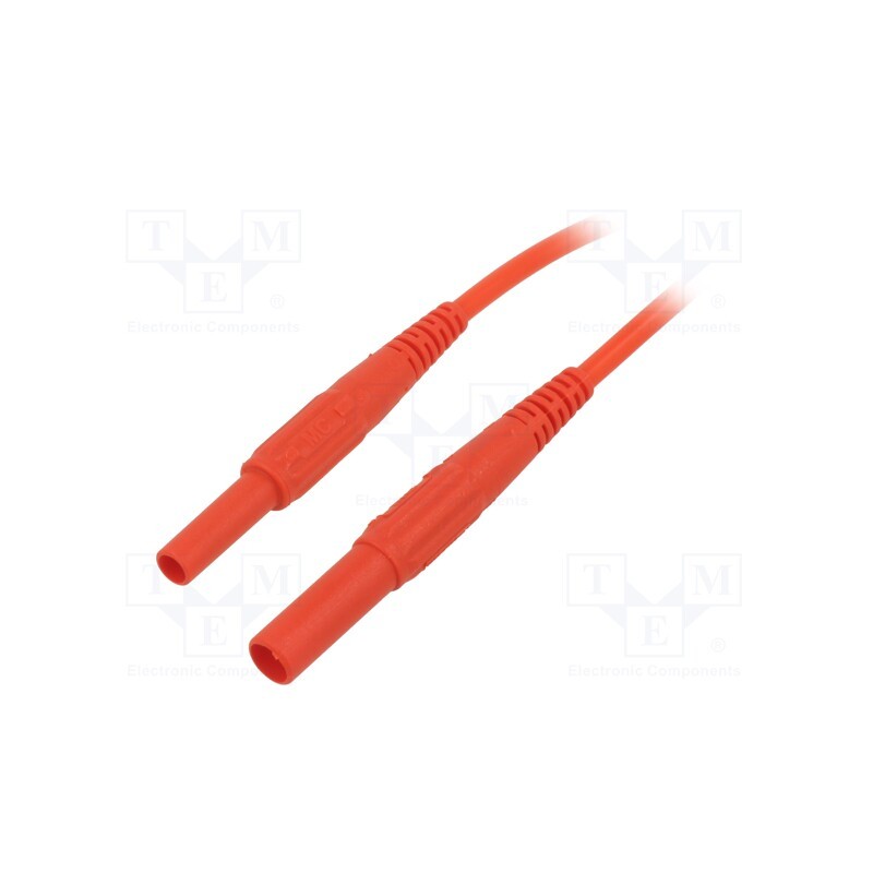 1 pcs x STu00c4UBLI - 66.9304-10022 - Test lead, 32A, banana plug 4mm x2, insulated, Urated: 1kV, Len: 1m