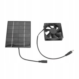 Solar panel fan ventilation