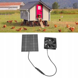 Solar panel fan ventilation
