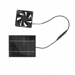 Solar panel fan ventilation