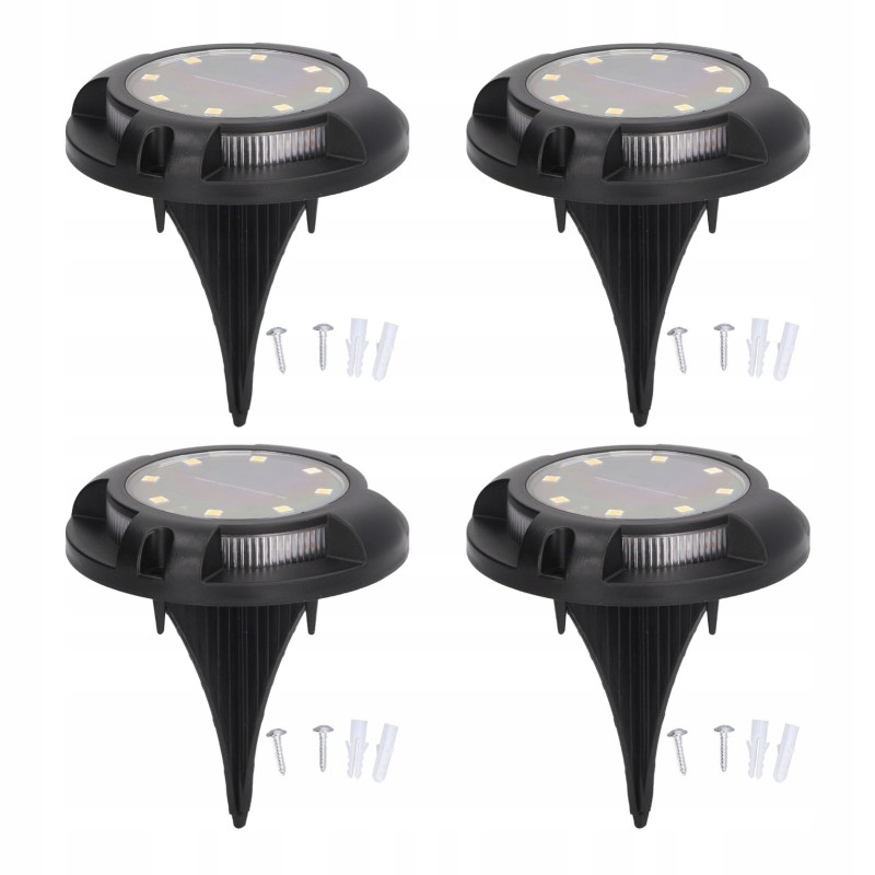 4 sets of solar ground lights 5w side