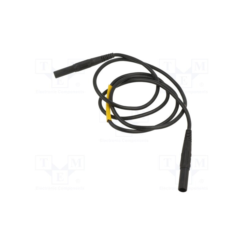 1 pcs x STu00c4UBLI - 66.9304-10021 - Test lead, 32A, banana plug 4mm x2, insulated, Urated: 1kV, Len: 1m