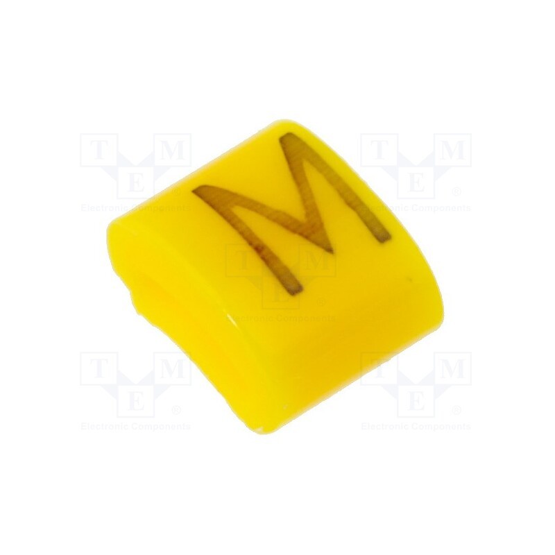 1 pcg x KURANT - MZ-0/M - Markers, Marking: M, 1.1÷2.5mm, H: 3mm, A: 6mm, -30÷100°C, leaded
