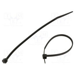 1 pcg x RADPOL - TOOCB012002501 - Cable tie, L: 120mm, W: 2.5mm, polyamide, 80N, black, 100pcs, UL94V-2
