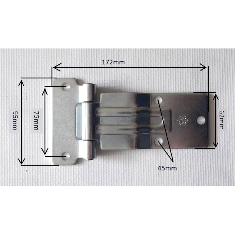 New galvanized isothermal refrigerator door hinge