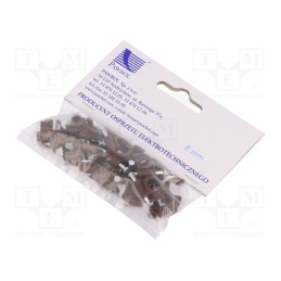 1 pcg x PAWBOL - H.7007B -25 - Holder, brown, on round cable, 25pcs, with a nail, 8mm