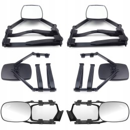 2x mirror for towing a caravan, boat, universal set