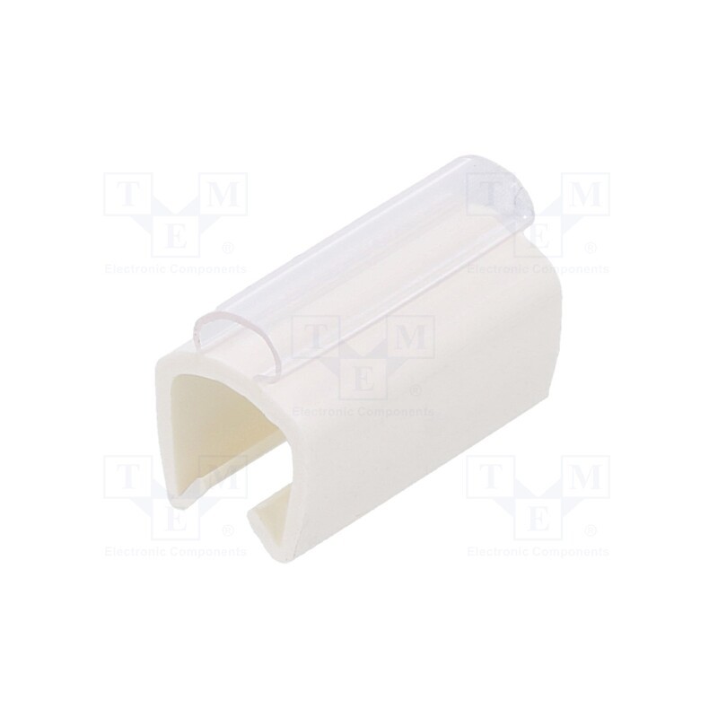1 pcg x PARTEX - PTC50015A9 - Markers, Marking: empty, 6÷7.2mm, PVC, white, -30÷60°C, push-in