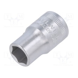 1 pcs x STAHLWILLE - 3030013 - Socket, 6-angles,socket spanner, HEX 13mm, 1/2', 38mm, short