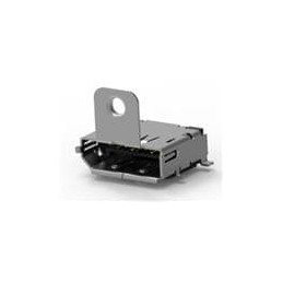 1 pcs : 2040247-5 - HDMI, Displayport & DVI Connectors Rcpt R/A SMT w/Boss w/ Mtg Flange